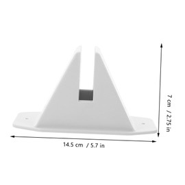 CIMAXIC 2pcs Garden Accessory Fence Fixed Support Yard Fence Stand Holder Fence Parts Fences Base Supply Garden Fence Supplies Fence Stand Support Campus Bracket White Small Fence Plastic