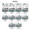 Dovetails Vintage Letter Stencil 50 mm Tall Roman Style Lower
