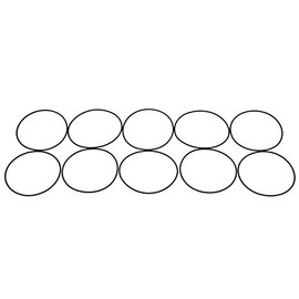 Sur-Seal ORBN159x10 Number-159 Standard O-Ring, Buna Nitrile Rubber, 70 Durometer Hardness, 5" ID, 5-3/16" OD (Pack of 10)