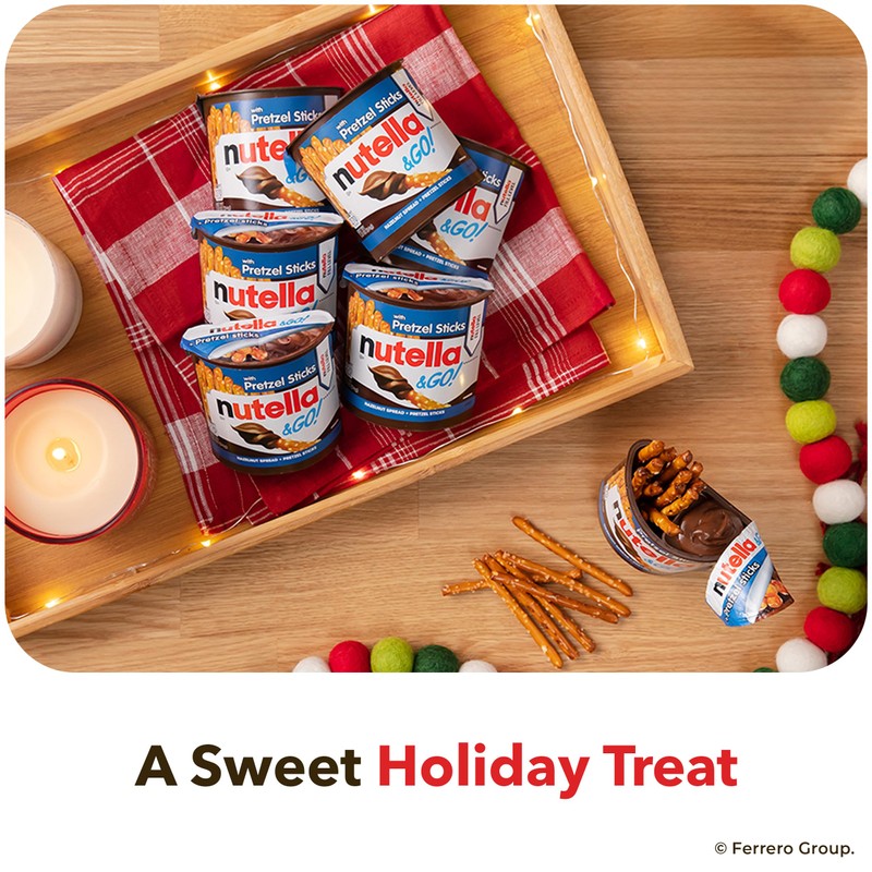 Nutella & Go! Hazelnut Spread with Pretzel Sticks, On-the-Go Snack
