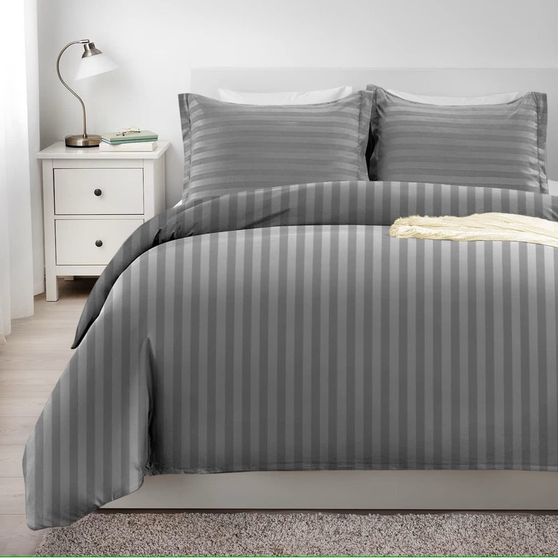 Imperial Rooms Duvet Cover Sets – Stripes Satin Quilt Cover
