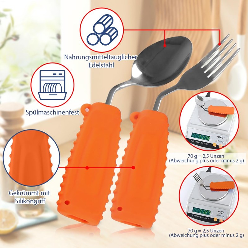Adaptive Utensils Weighted Cutlery for Trembling and Parkinson's Patients Utensils