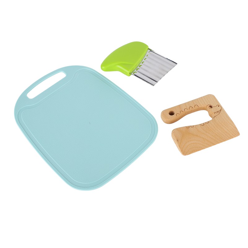 Kids Baking Knife Set Paring Knife Cutting Board Potato Chipper