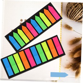 SAFIGLE 10 Sets Tip Index Sticker Tabs Transparent Highlighter Tape Transparent Page Sticky Notes Flag Tabs Colored Highlighters Annotating Tabs The Pet It Can Move