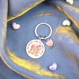 Lelekdo Appreciation Gift for Social Worker Social Worker Keychain for Women Thank You Gift for Office Workers Funny Community Work Birthday Retirement Present