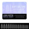 SLNXA 600 Pcs Tips Soft gel OBP, Soft Gel Tips