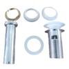 Universal Bathroom Sink Drain with Pop-Up,Overflow Hole,Ceramic White Cap &