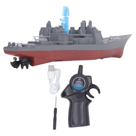 2.4G RC Aircraft Carrier Toy Simulated Dual Propeller Water Sensor Remote Control Ship Toy Type D