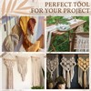 Tandefio 104 Pcs Macrame Board and Metal Adjustable Holder with