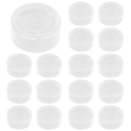 BokWin 20Pcs Clear Guitar footswitch Cap, Footswitch Topper Pedal Switch Cover for Guitar Effect Pedals