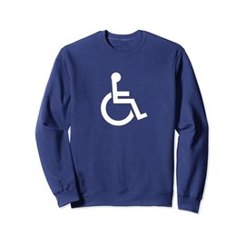 Classic Blue and White Handicap Sign Gifts Sweatshirt