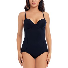 LITTLE JAMJAMS Shapewear Bodysuit for Women Elasticity Slimmer Shapewear Body Shaper Seamless Tummy Control Bodysuit