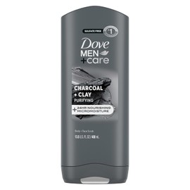 Dove Men+Care Elements Body Wash Charcoal+Clay 13.5 oz Effectively Washes Away Bacteria While Nourishing Your Skin