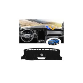 CARTIST Dash Cover Compatible with Ford Ranger 2024 2025 Dashboard Cover Mat for Ford Ranger Accessories Non-Slip Carpet Sunshield Glare UV Rays Protector