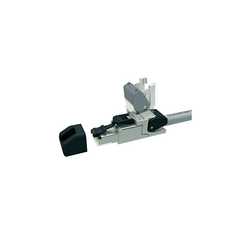 Telegärtner J00026A2000 Field Assembled RJ45 Connector for AWG24/1-AWG22/1, AWG27/7-AWG22/7 (10,