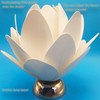 White EVA Flower Table Lights, LED 3000K Warm Lighting, 3*AA