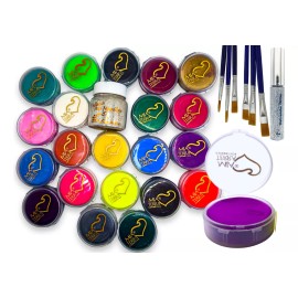 Mia Terra Cosmetics Maquillaje Pintacaritas Bodypaint Fiesta Catrina 24 Pzas