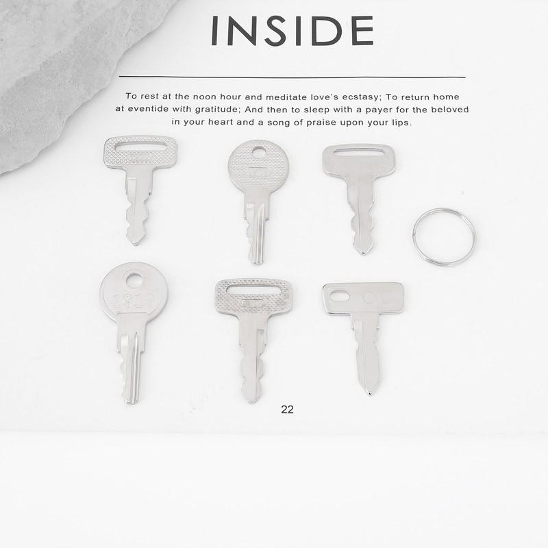 Briny River 6-Piece Golf Cart Key Set Compatible with EZGO