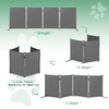 RANTILA 4 Panel Indoor Foldable Dog Fence Freestanding Dog Gate