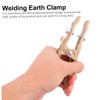 Tofficu Copper Welding Ground Clamp Electroplated Earth Clip for Manual