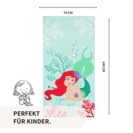 MTOnlinehandel Children's Bath Towel, 70 x 140 cm, 100% Cotton, Soft, Absorbent Towel, Beach Towel for Boys and Girls (Arielle)