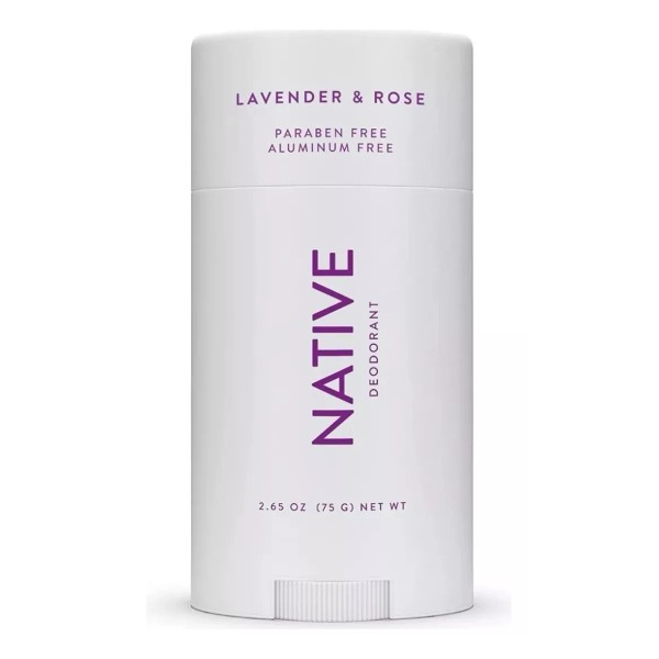 Native Desodorante Native Lavanda Y Rosa Sin Aluminio 75 Gramos