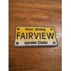 Patch Collection FAIRVIEW - New Jersey State License Plate Patch