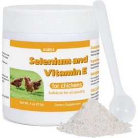 E+S Poultry Vitality Formula | Selenium for Chickens & All Poultry | Nutrient Support Powder for E, 113g / E+S Poultry Vitality Formula | Selenium for Chickens & All Poultry | Nutrient Support Powder for E, 113g