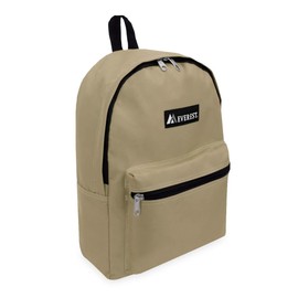 Everest Luggage Basic Backpack, Khaki, Medium