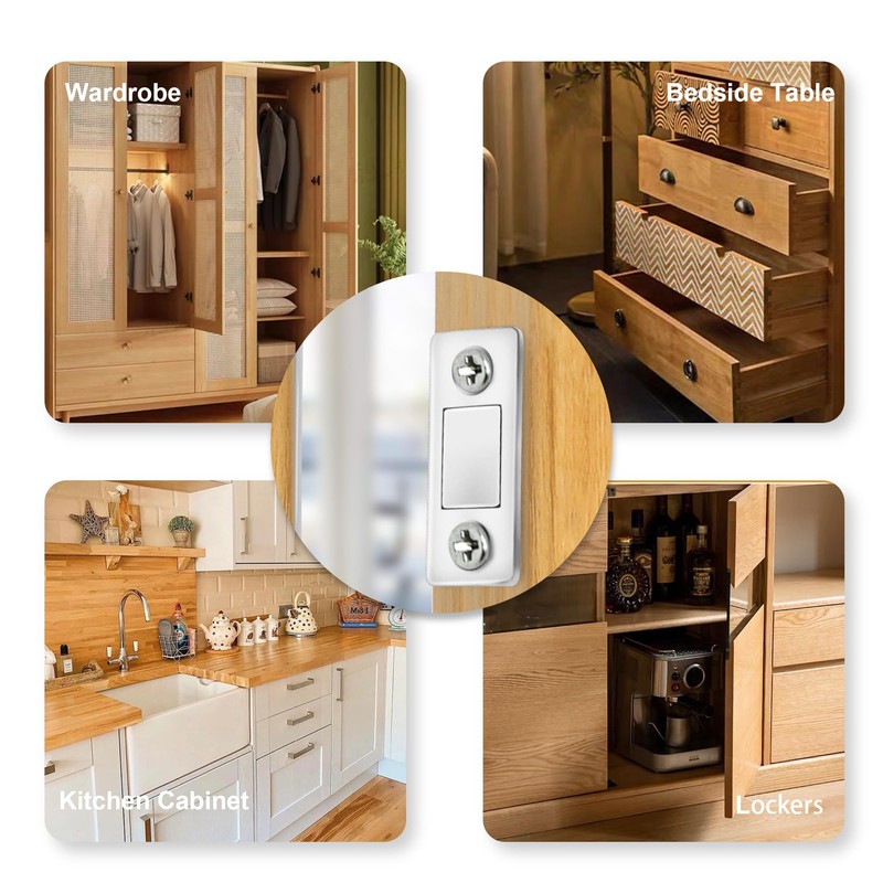 Blifula Cabinet Magnetic Catch 10Pack Ultra Thin Cabinet Door Magnetic