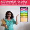 Godery Heavy Duty Storage Pocket Chart for Classroom and Office,Clear