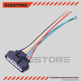 OCESTORE 9098011858 Throttle Body Pigtail TPS Throttle Position Sensor Pigtail Repair Connector 90980-11858 Throttle Position Sensor Pigtail 6-Way 6-Pin