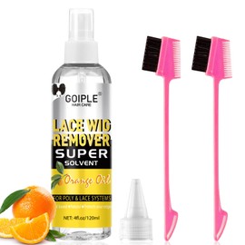 Tape in Extension Remover Hair Glue Remover, Fast Acting Remover Hair Glue Hair Extensions Remover Wig Glue Remover, Tape in Hair Extensions Adhesive Remover, Removes Hair Glue, Wig Tape & Edge Brush