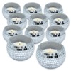 Disco Ball Silver Votive Candle Holder Jar Thick Acrylic Mirrored