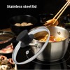 6" Tempered Glass Pan Lid with Steam Vent, Thickened to