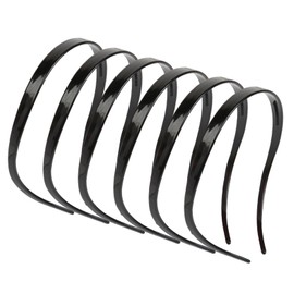 WOVOWOVO Sunglasses Headband for Women Non Slip Black - Plastic Head Bands for Women’s Hair with Teeth, Square Headband Like Sunglasses for Eyewear Glasses Wearers, 6PCS