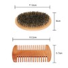 Kit de Cepillo y Peine para Bigote y Barba, Cepillo