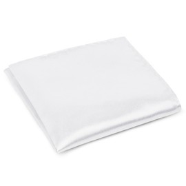 URAQT Pocket Square Plain Men's Pocket Square Holder Pre-Folded Fabric Handkerchiefs Men's Pochette Pocket Square Size 22 x 22 cm, #a-22 x 22 cm (white)