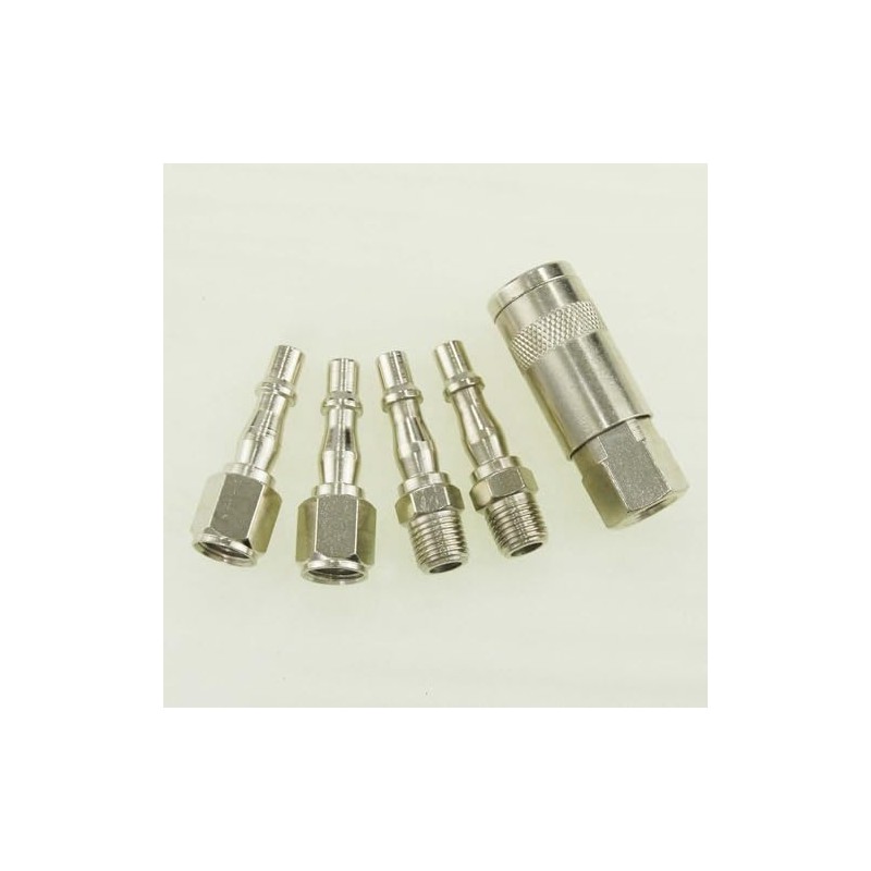 ORAZIO 5PCs 1/4" BSP Air Line Compressor Hose Quick Coupler