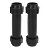 Plastic Rowing Shaft Connectors 2 Pack Black Heavy Duty Smooth