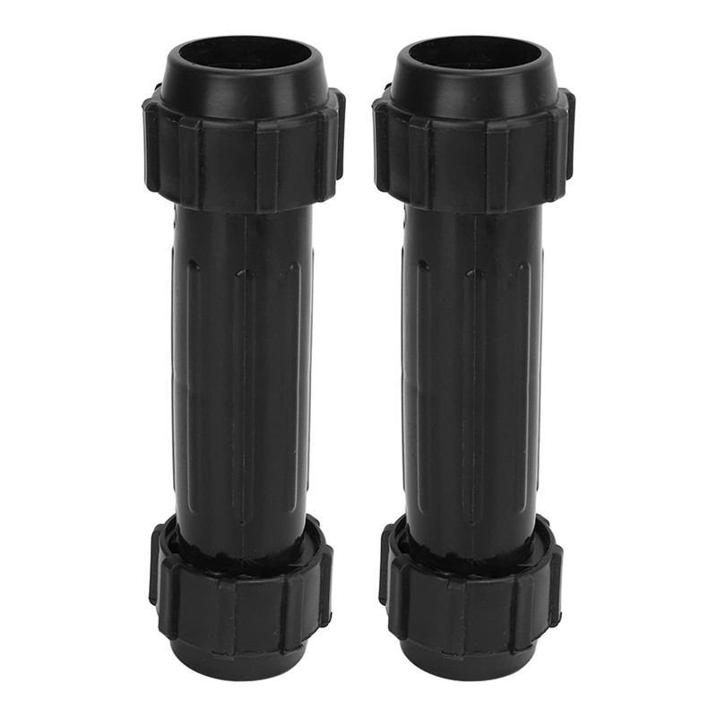 Plastic Rowing Shaft Connectors 2 Pack Black Heavy Duty Smooth