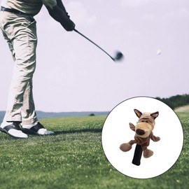 Colcolo Golf Club Headcover Animal Wood Driver Head Cover Replacement Sleeve Funny for Golf Bag Accessories Outdoor Sports Women Men Golfer, Wolf