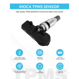 TAUTOY Sensores de Presión de Neumáticos 315MHz TPMS para Ford 2005-2011 Escape Edge Expedition Explorer Flex Focus F-150 Fusion Mustang Lincoln MKS MKT MKX MKZ Mazda Mercury Reemplaza# 6F2Z1A189A