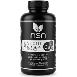 NSN | Ultra Calcio | Sinergia Inteligente con vitamina D3 + K2 + Aceite de Coco MCT para una Absorción Efectiva | Formulado por la Dra. Friné Velázquez | | 150 Cápsulas
