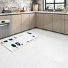 Livelynine White Peel and Stick Floor Tile Waterproof Bathroom Flooring