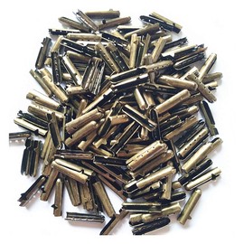 Colorsheng 300 Pcs Shoelace Bullet Metal Ends Aglet Repair Shoe Lace Tips Replacement DIY (Bronze)