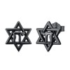 Kootwo Jewish Chai Earrings 925 Sterling Silver, Star of David
