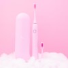 smile luv toothbrush + FREE mint toothpaste - color: Pink