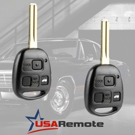 Key Fob fits 1997-2005 ES300 GS300 GS400 GS430 IS300 LS400 Keyless Entry Remote (HYQ1512V), Set of 2