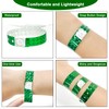 Ouchan Holographic Plastic Party Wristbands Green - 500 Pack Vinyl